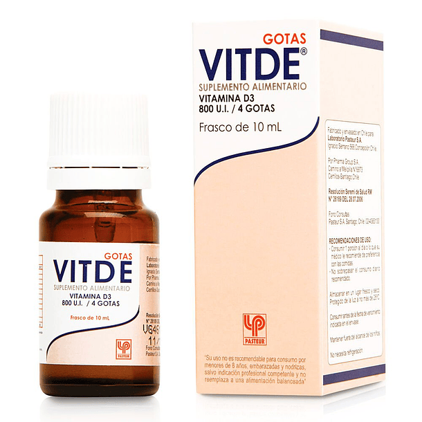 Vitde 800Ui  x10 ml Solución Oral Para Gotas 