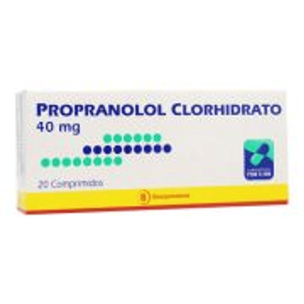 Propranolol 40 mg x20 Comprimidos 