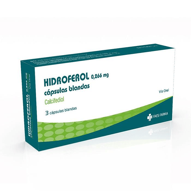 Hidroferol 0,266 mg  x3 Cápsulas Blandas 