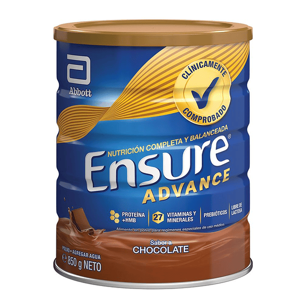 Ensure Advance Chocolate x850Gr Polvo 