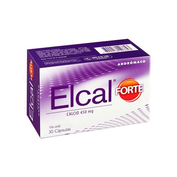 Elcal Forte 450 mg  x30 Cápsulas 