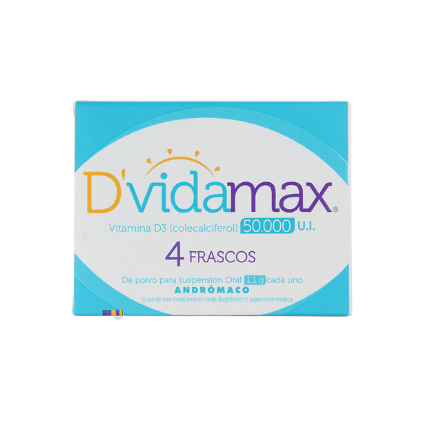 Dvidamax 50.000UI x4 Frascos 