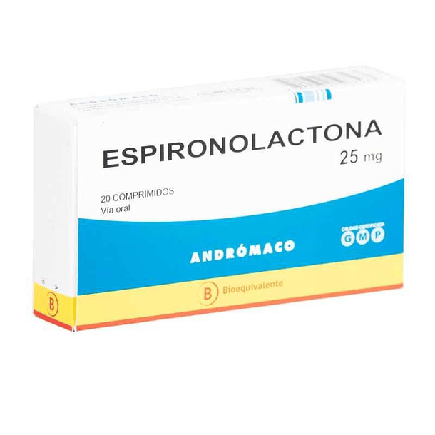 Espironolactona 25 mg  x20 Comprimidos 