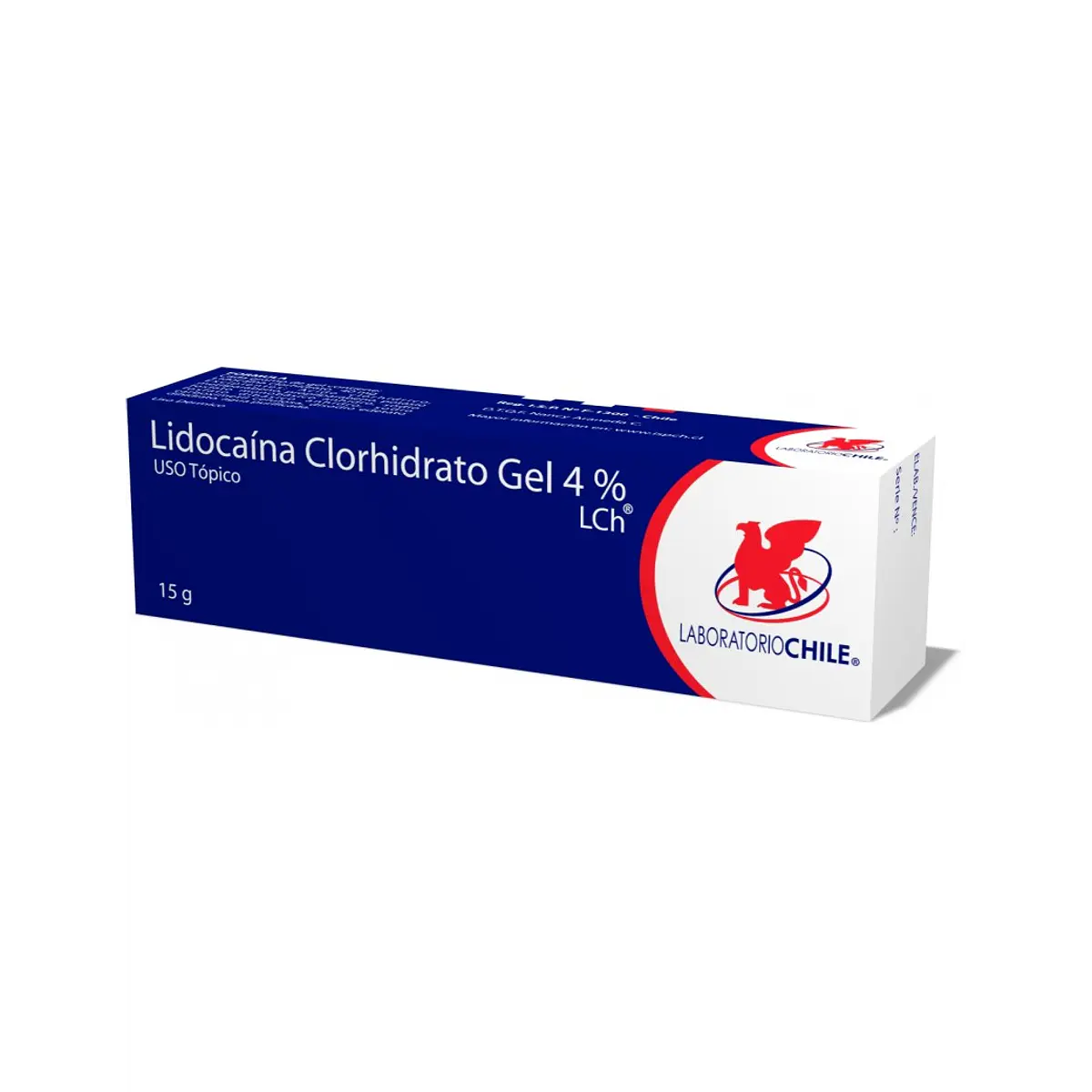 Lidocaína Clorhidrato 4% x15Gr Gel