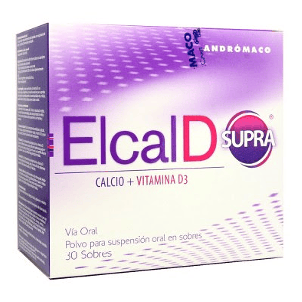 Elcal-D Supra 800UI/1200 mg  x30 Sobres Para Suspensión Oral 