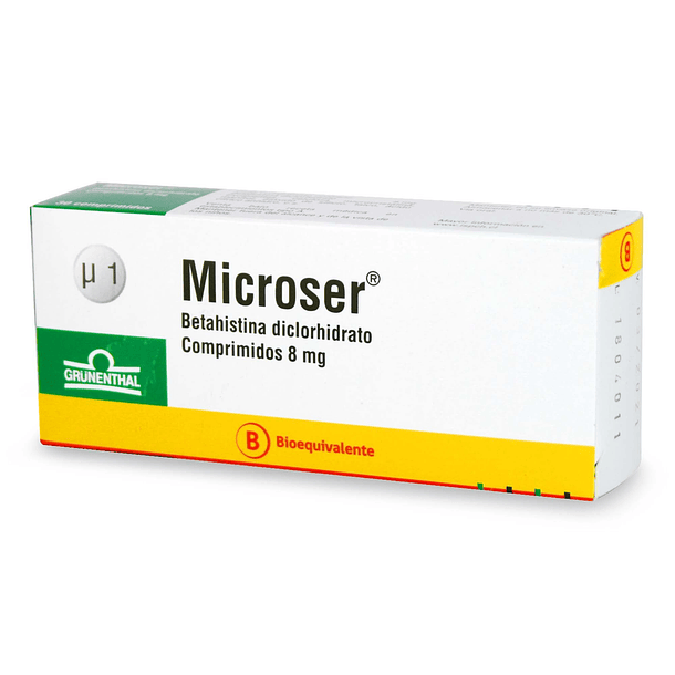 Microser 8 mg  x30 Comprimidos 