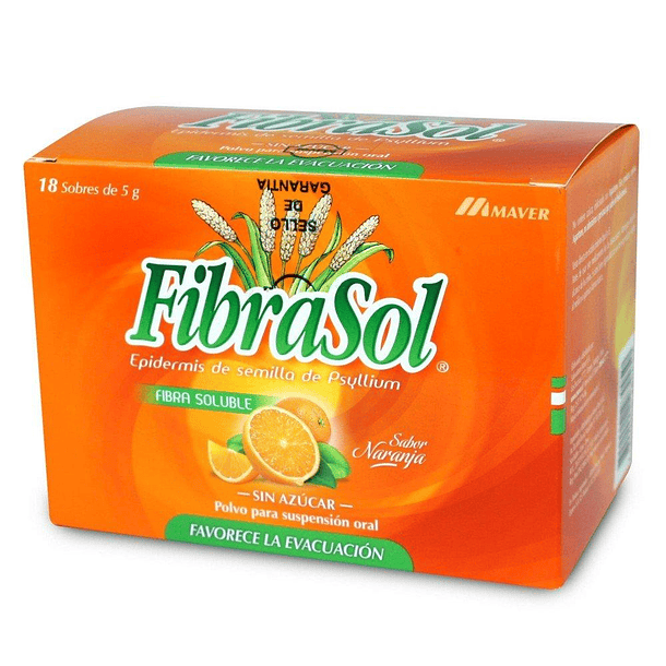 Fibrasol Naranja 5Gr  x18 Sobres 