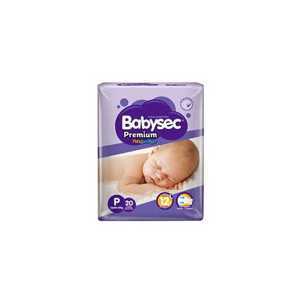 Babysec Pack Pañal Premium P x80 Unidades 