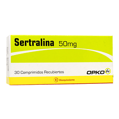 Sertralina 50 mg  x30 Comprimidos