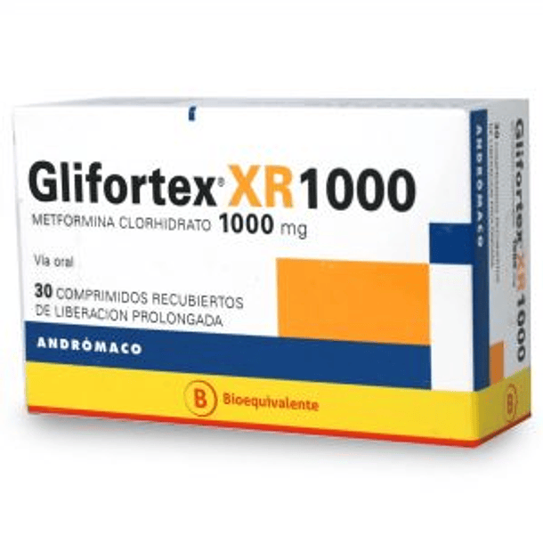 Glifortex xr 1000 mg x30 Comprimidos 