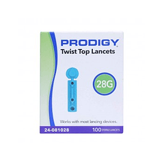 Lancetas Prodigy 28Gr x 100 Unidades