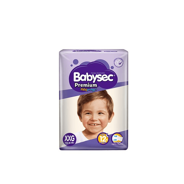 Babysec Pañal Premium Flexiprotect xxg x14 Unidades 