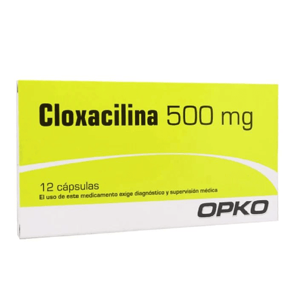 Cloxacilina 500 mg  x12 Cápsulas 