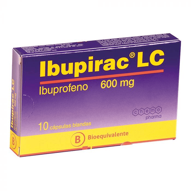 Ibupirac Lc 600  mg x10 Capsulas 