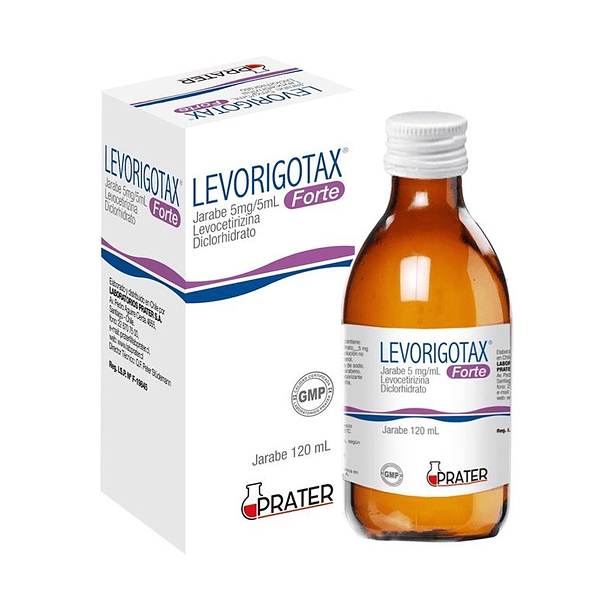 Levorigotax Forte 5 mg/5 ml  x120 ml Jarabe 