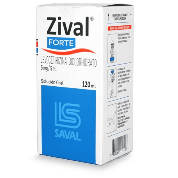 Zival Forte 5 mg/5 ml  x120 ml Solución Oral 