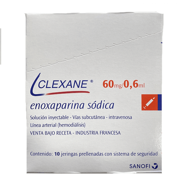 CENABAST - Clexane 60Mg/0.6Ml X10 Jeringas Prellenadas 