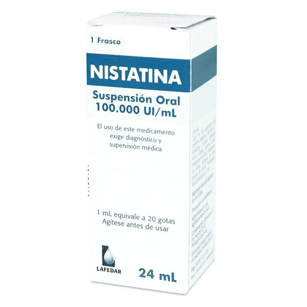 Nistatina 100.000UI/Ml x24Ml Suspensión Oral  