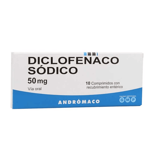 Diclofenaco 50  mg X10 Comprimidos 