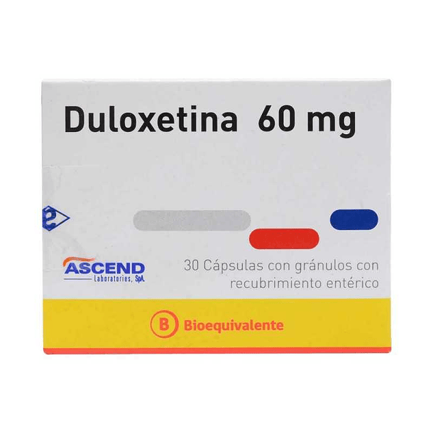 Duloxetina 60 mg x 30 Cápsulas 