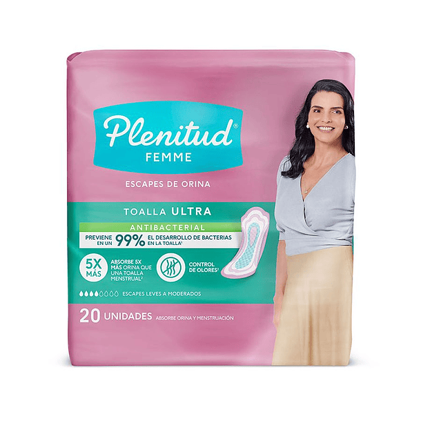 Plenitud Femme Toalla Ultra x 20 Unidades 