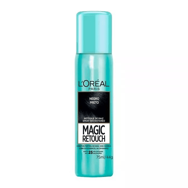 Loreal Magic Retouch Ne  gro x 75 ml 