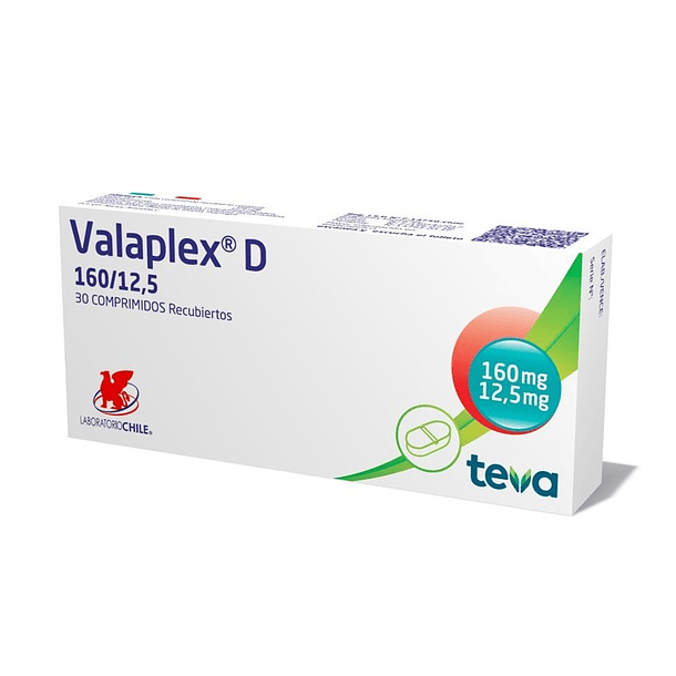 Valaplex  160/12.5 mg x 30 Comprimidos 