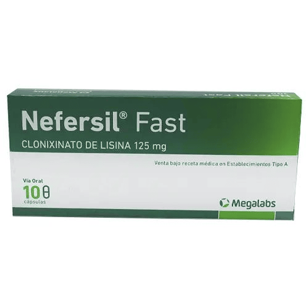 Nefersil Fast 125 mg x 10 Cápsulas 