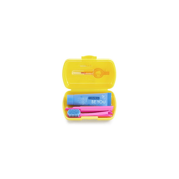 Curaprox  Travel Set Cepillo Viajero Amarillo 