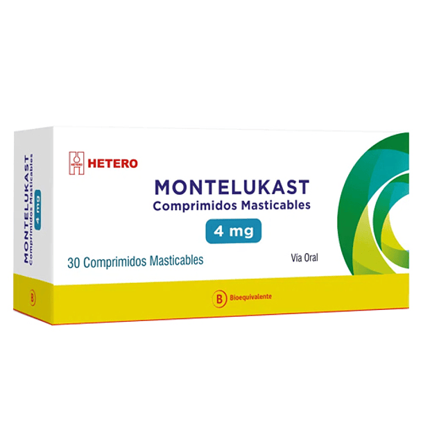 Montelukast 4 mg x 30 Comprimidos Masticables 