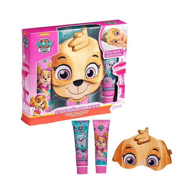 Set De Baño Con Antifaz Paw Patrol 