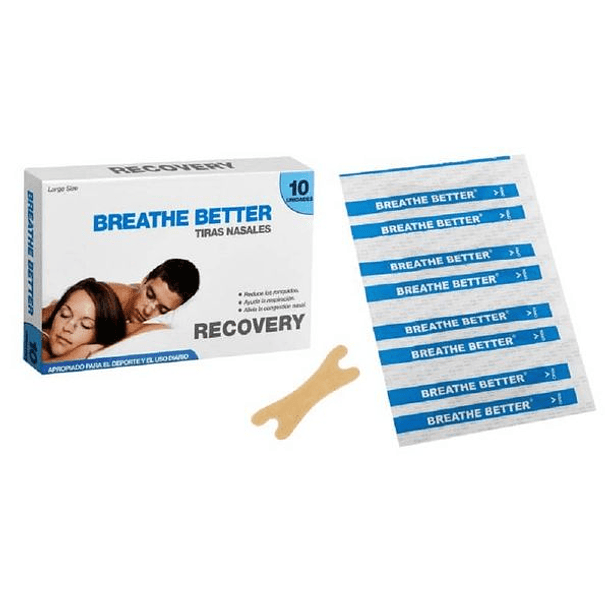 Tiras Nasales Recovery x 10 Unidades 