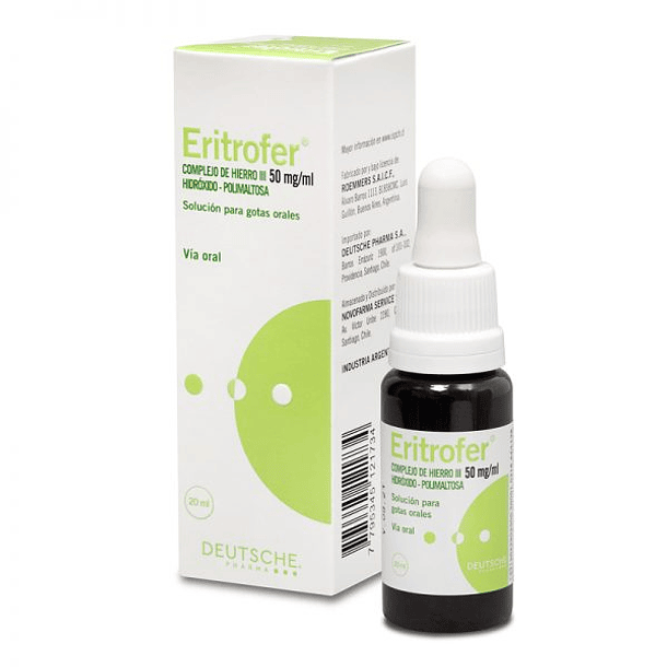 Eritrofer 50 mg/ ml x 20 ml Gotas Orales 