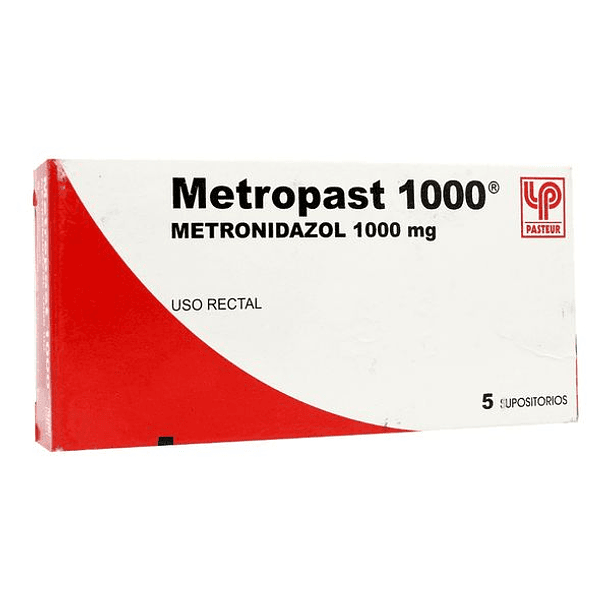 Metropast 1000 mg x 5 Supositorios 