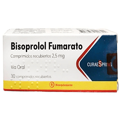 Bisoprolol 2,5 mg x 30 Comprimidos