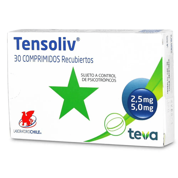 Tensoliv x 30 Comprimidos 
