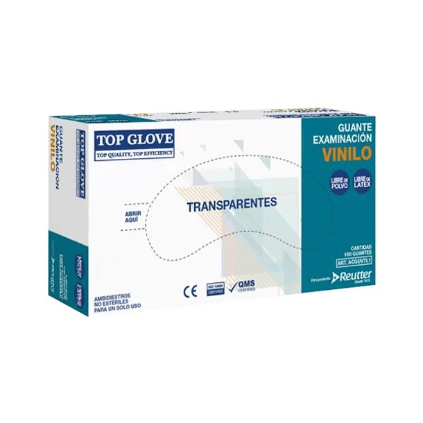 Guantes de Examen de nitrilo talla M 