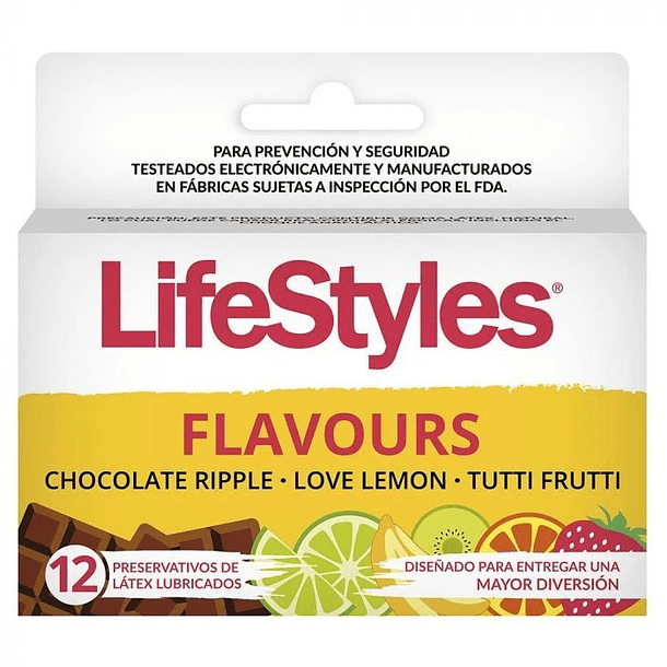 Lyfestiles Flavours x  12 Unidades 