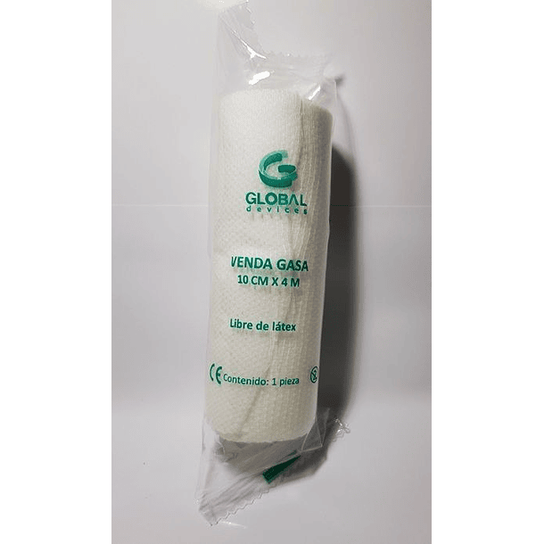 Venda De Gasa 10Cm x 4M x 1 Unidad 