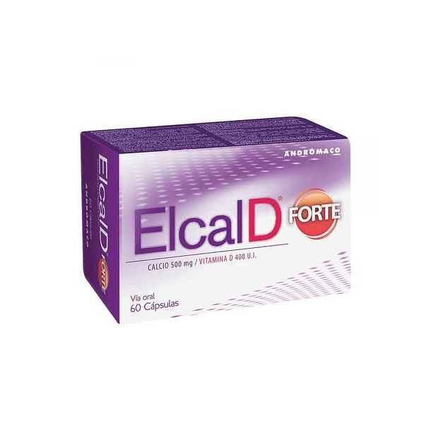 Elcal-D forte 450  mg + 175 UI Vit d x 60 Cápsulas 