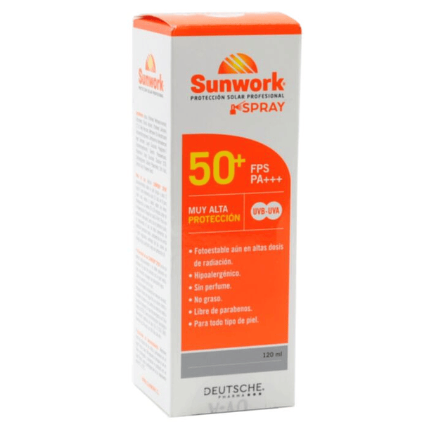 Sunwork 50Spf x 120 ml Spray 