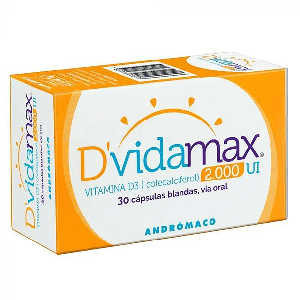 Dvidamax  2000 UI x  30 Cápsulas 