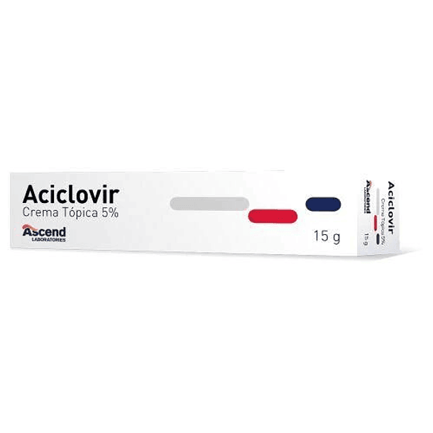 Aciclovir 5% x 15  gr Crema Tópica 