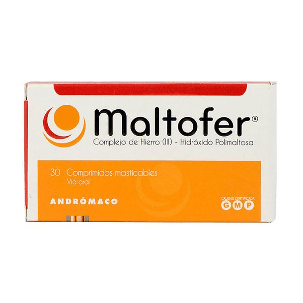 Maltofer 100 mg x 30 Comprimidos Masticables 