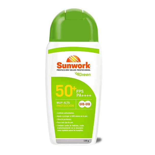 Sunwork   green 50Spf x 120  ml  