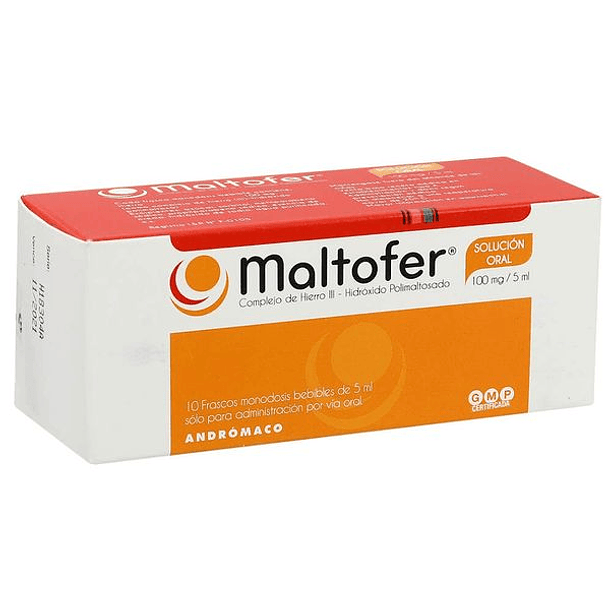 Maltofer 100  mg x 10 Ampollas Bebibles 