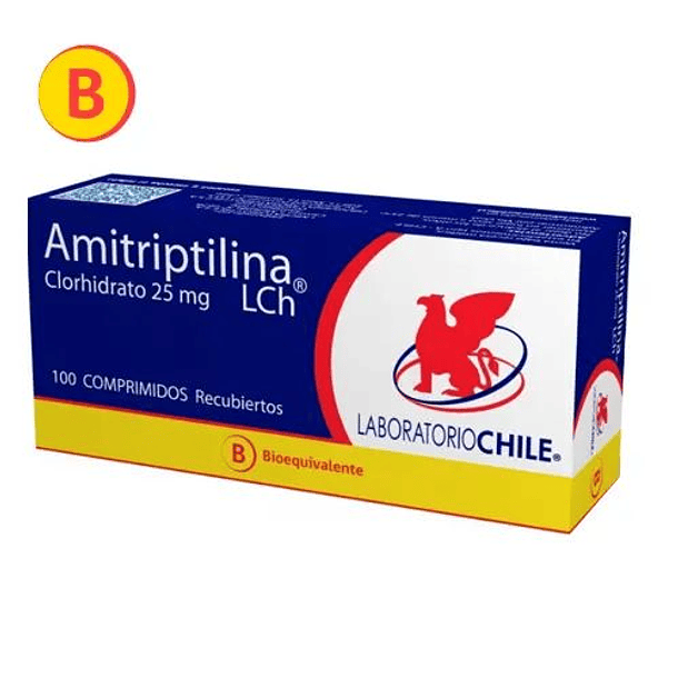 Amitriptilina 25 mg x 100 Comprimidos 