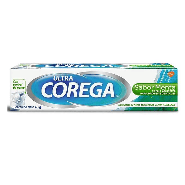 Corega Ultra Menta x 40  gr Crema Adhesiva 