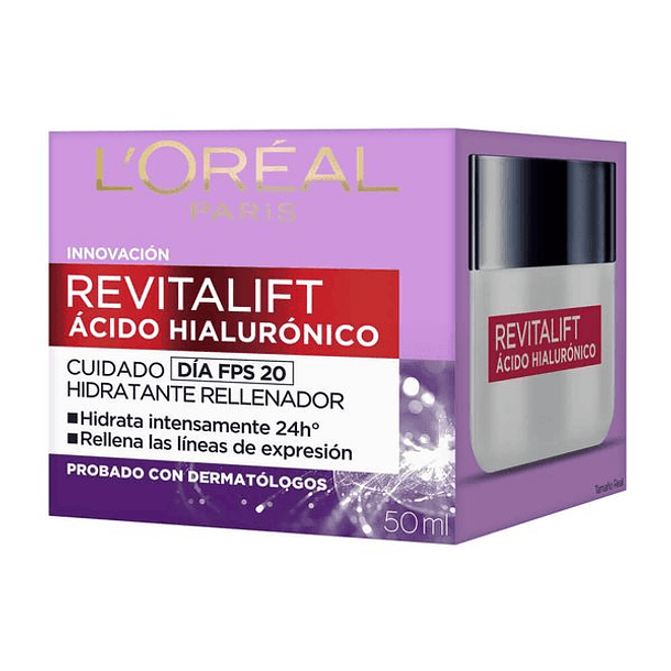 Loreal Revitalift Ac Hialuronico Anti-Edad Día x 50 ml Crema Facial 