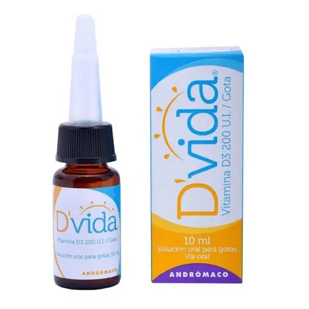 Dvida 200UI/Gota x 10  ml Gotas Orales 
